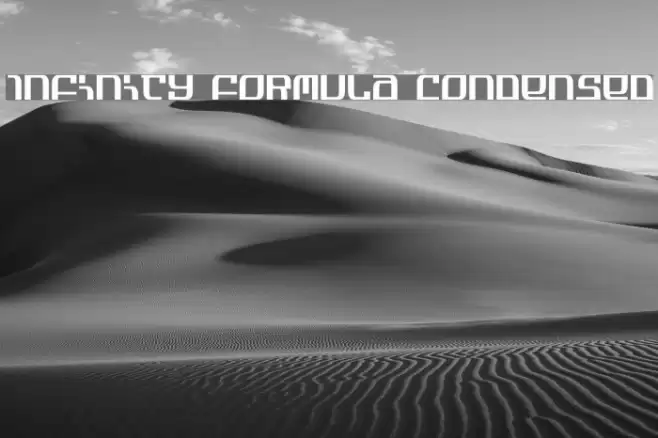 Infinity Formula Condensed Font examples