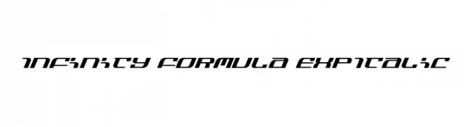 Infinity Formula ExpItalic  フリーフォントのダウンロード