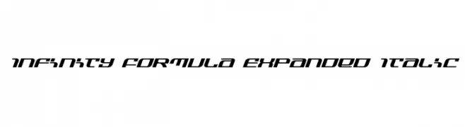 Infinity Formula Expanded Italic  フリーフォントのダウンロード