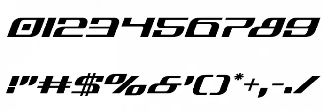 Infinity Formula Expanded Italic Font OTHER CHARS