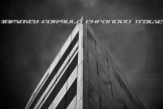 Infinity Formula Expanded Italic Font examples
