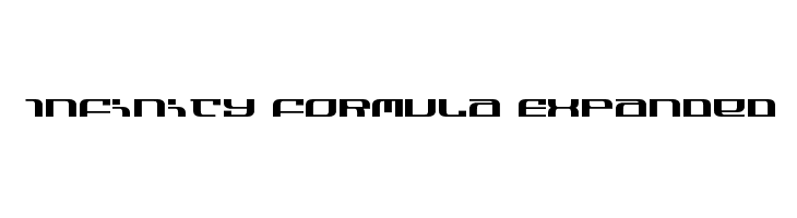 Infinity Formula Expanded  フリーフォントのダウンロード