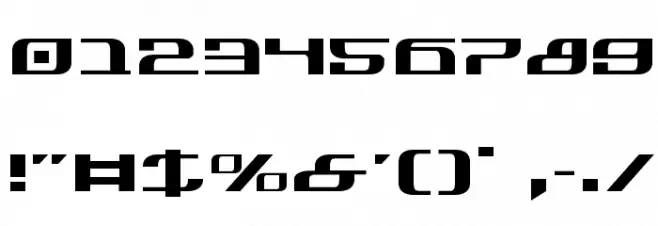 Infinity Formula Expanded Font Alte caractere