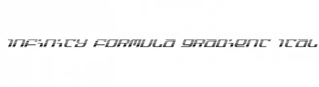 Infinity Formula Gradient Ital  フリーフォントのダウンロード