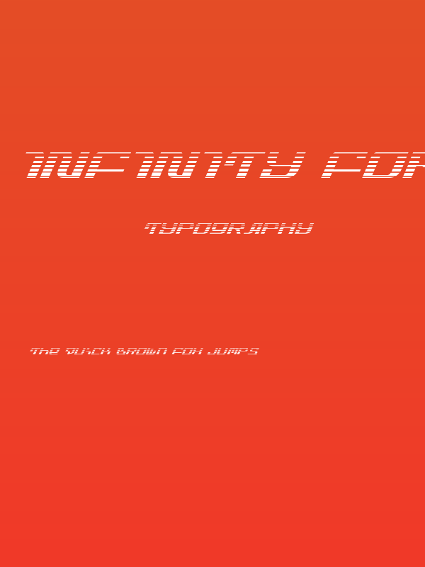 Infinity Formula Gradient Ital Poster