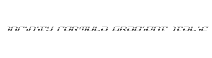 Infinity Formula Gradient Italic  Free Fonts Download