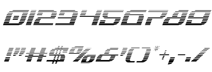 Infinity Formula Gradient Italic Font OTHER CHARS