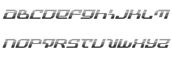 Infinity Formula Gradient Italic Font LOWERCASE