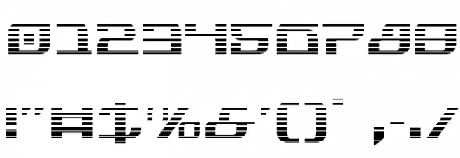 Infinity Formula Gradient Шрифта ДРУГИЕ символов