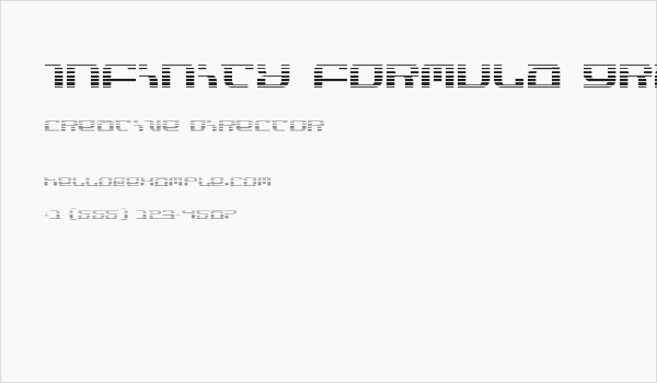 Infinity Formula Gradient Business Card