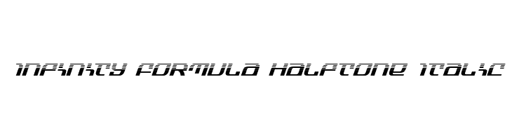 Infinity Formula Halftone Italic  baixar fontes gratis