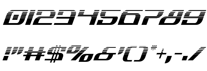 Infinity Formula Halftone Italic Шрифта ДРУГИЕ символов
