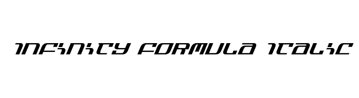Infinity Formula Italic  Free Fonts Download