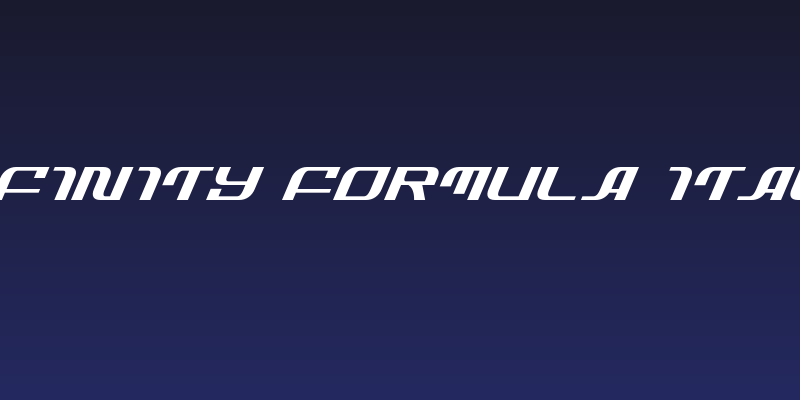Infinity Formula Italic Social Header