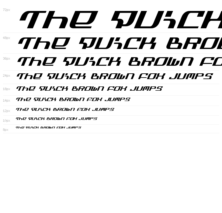 Infinity Formula Italic Waterfall