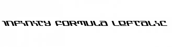 Infinity Formula Leftalic  Frei Schriftart Herunterladen