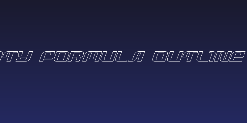 Infinity Formula Outline Italic Social Header