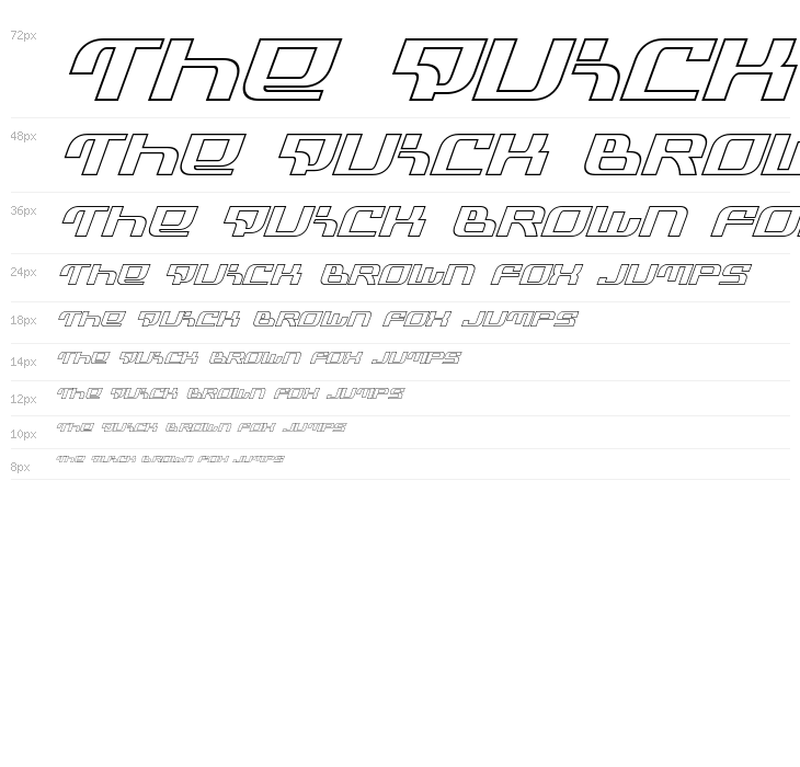 Infinity Formula Outline Italic Waterfall