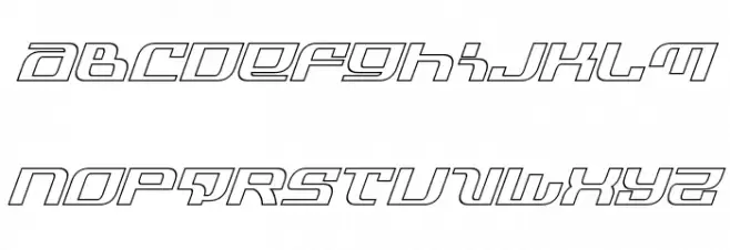Infinity Formula Outline Italic Шрифта строчной