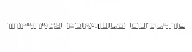 Infinity Formula Outline  フリーフォントのダウンロード