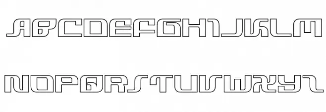 Infinity Formula Outline फ़ॉन्ट अपरकेस