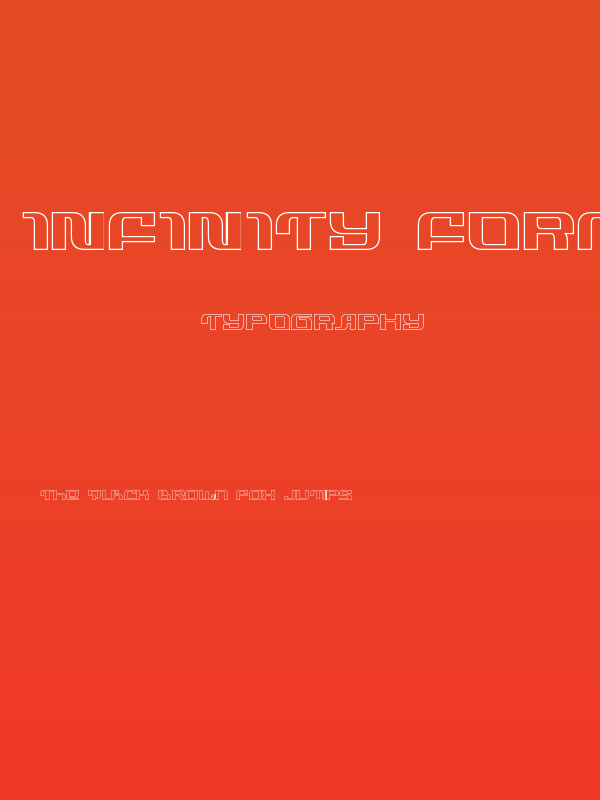 Infinity Formula Outline Poster