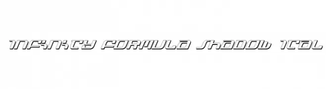 Infinity Formula Shadow Ital  Frei Schriftart Herunterladen