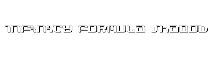 Infinity Formula Shadow Font