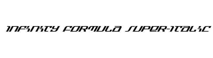 Infinity Formula Super-Italic  font caratteri gratis
