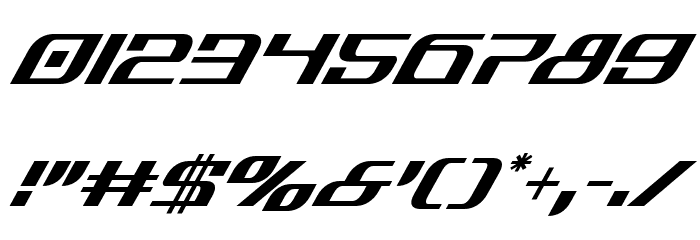 Infinity Formula Super-Italic Шрифта ДРУГИЕ символов