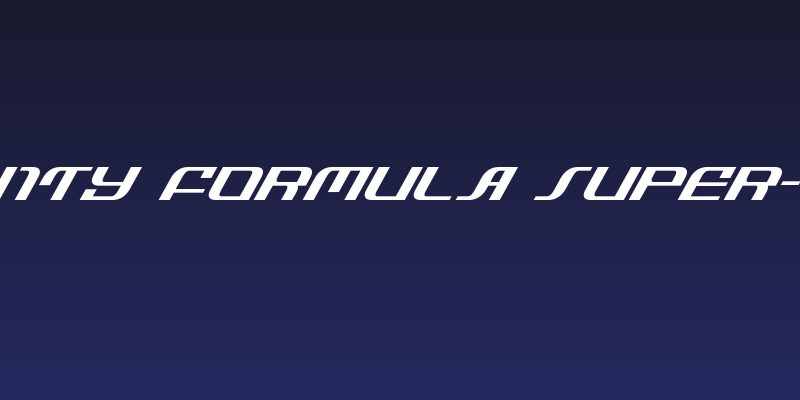 Infinity Formula Super-Italic Social Header