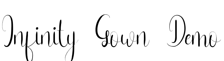 Infinity Gown Demo  नि: शुल्क फ़ॉन्ट्स डाउनलोड