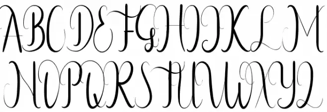 Infinity Gown Demo Font OTHER CHARS