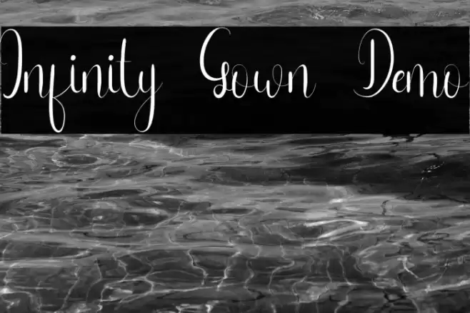 Infinity Gown Demo Font examples