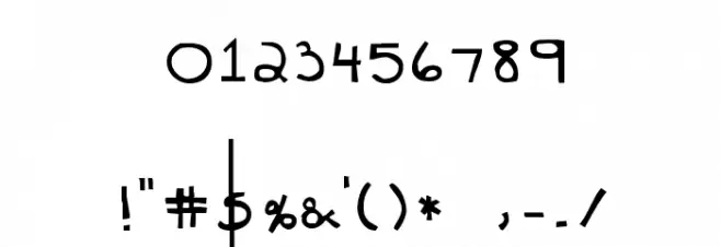 Infinity Font OTHER CHARS