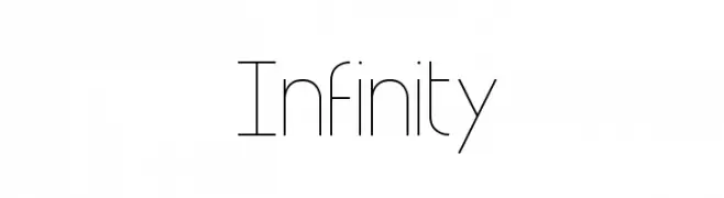 Infinity 1  Frei Schriftart Herunterladen
