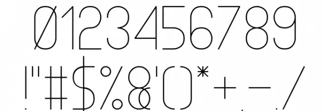 Infinity 1 Font OTHER CHARS