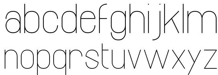Infinity 1 Font LOWERCASE