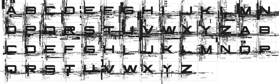 Infinium Guardian Caps Character Map