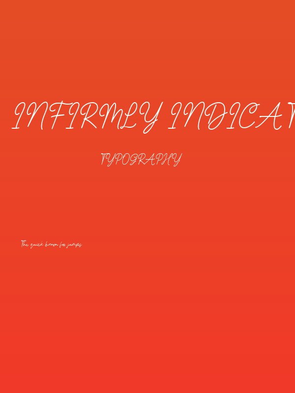 Infirmly Indicator Regular Poster