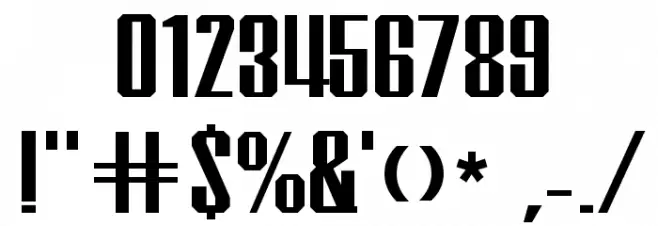 Inflammable Age Font OTHER CHARS