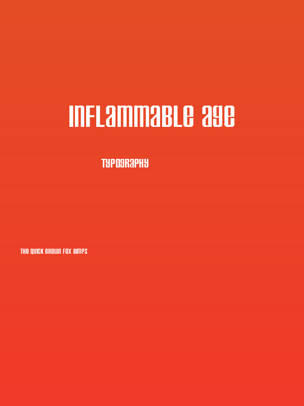 Inflammable Age Poster