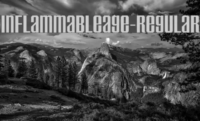 InflammableAge-Regular Font examples