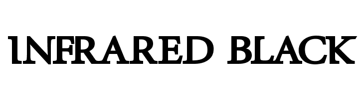 InfraRed Black  免费字体下载