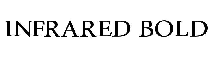 InfraRed Bold  フリーフォントのダウンロード