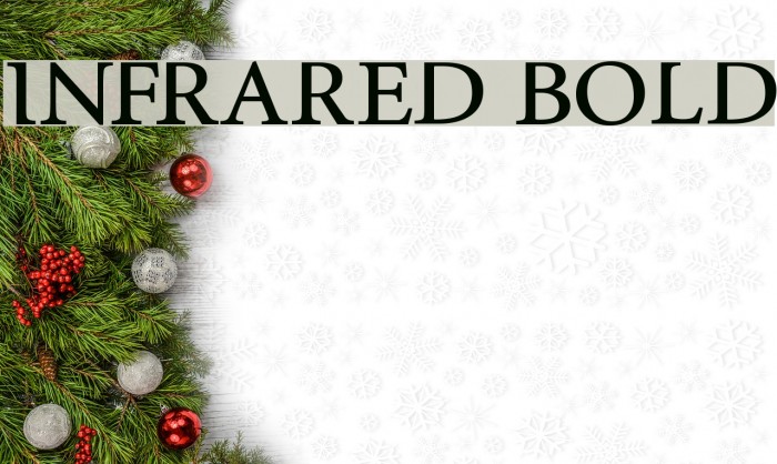 InfraRed Bold Font examples