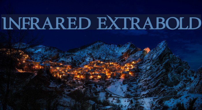 InfraRed ExtraBold Font examples