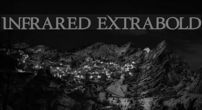 InfraRed ExtraBold Font examples
