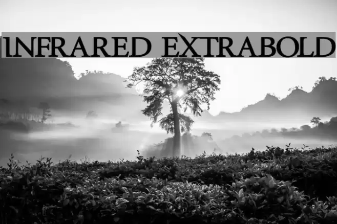 InfraRed ExtraBold Font examples