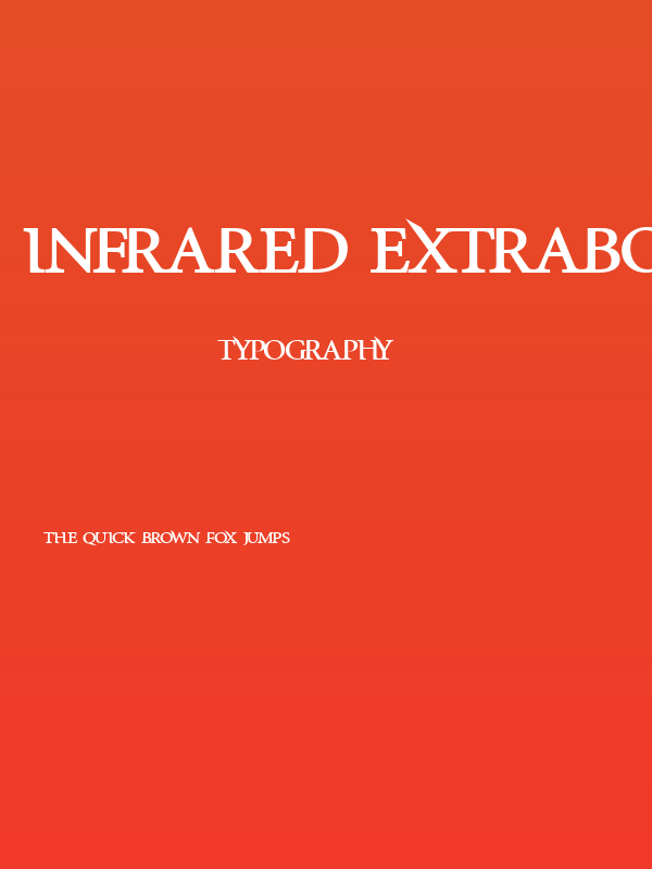 InfraRed ExtraBold Poster